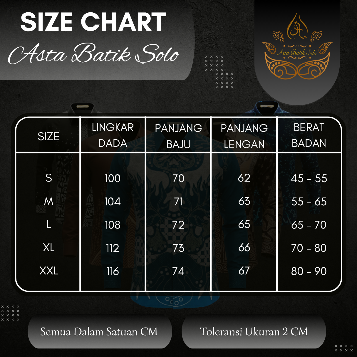 Size Chart 1